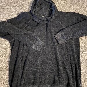 ALO Yoga Men's Black Hoodie Sweater